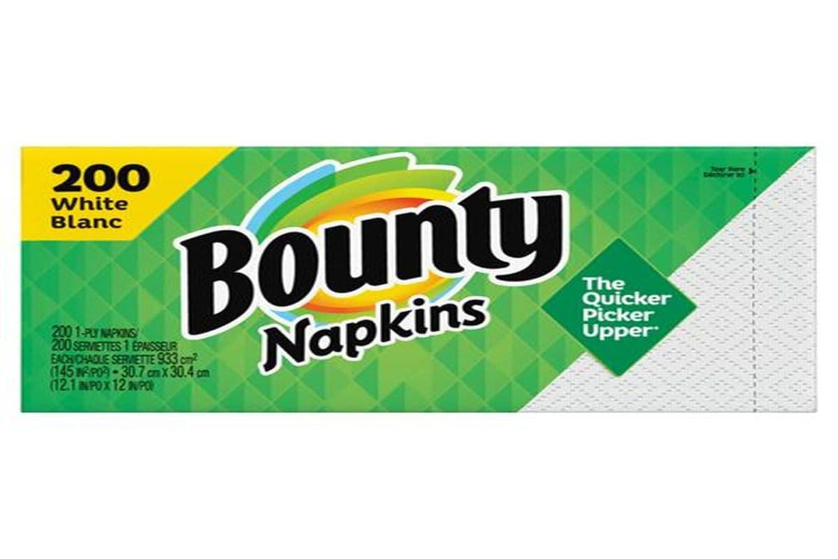 Bounty Paper Napkins - White (200 Count)