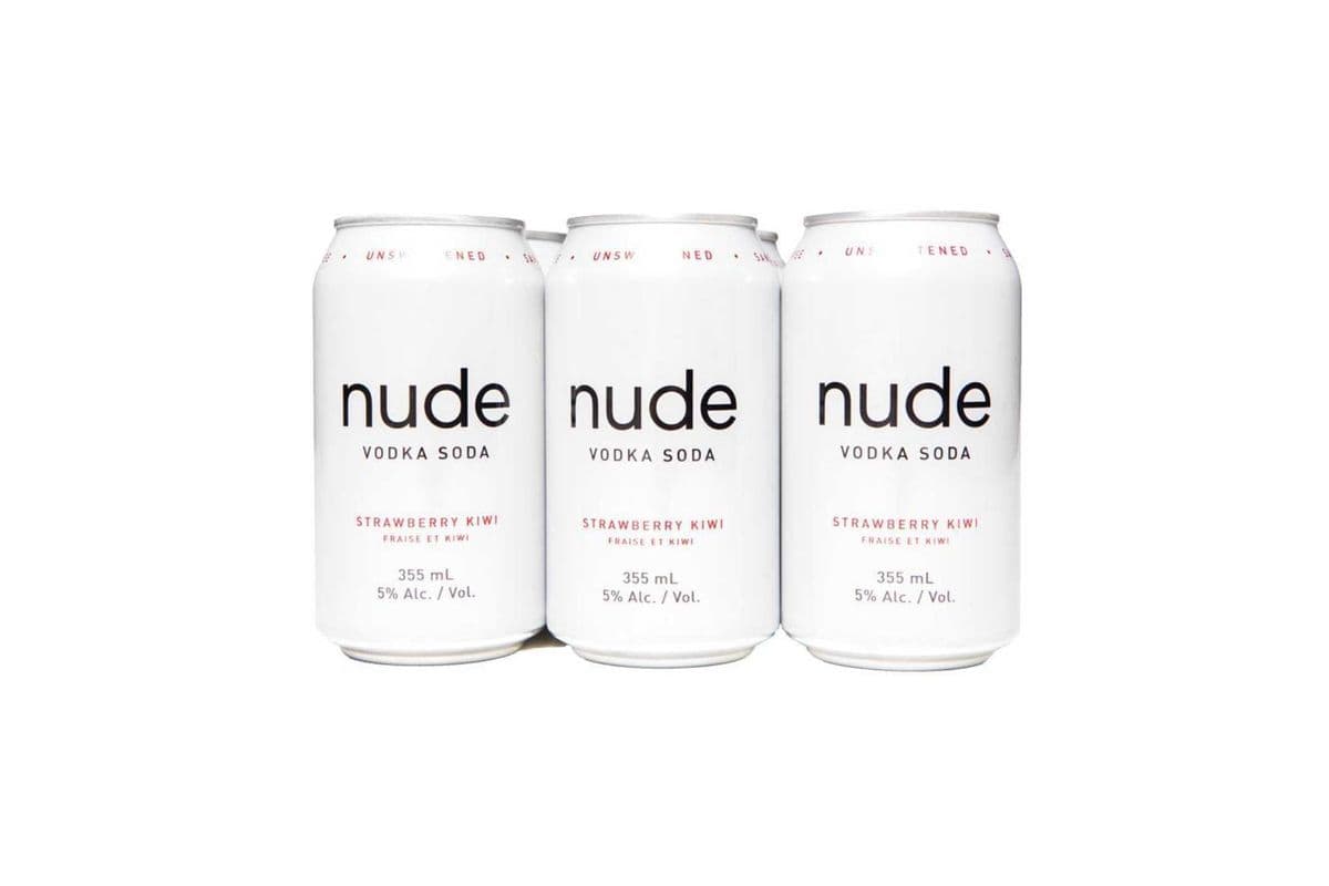 Nude Vodka Soda Strawberry Kiwi (6 Pack) (1 x 355 ml)
