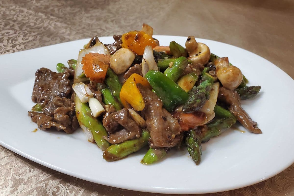 Beef and Asparegus with Black Bean Sauce
