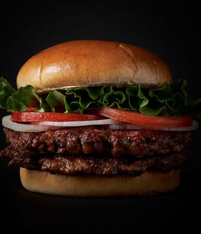 BURGER ONLY DOUBLE HAMBURGER - CALS 710
