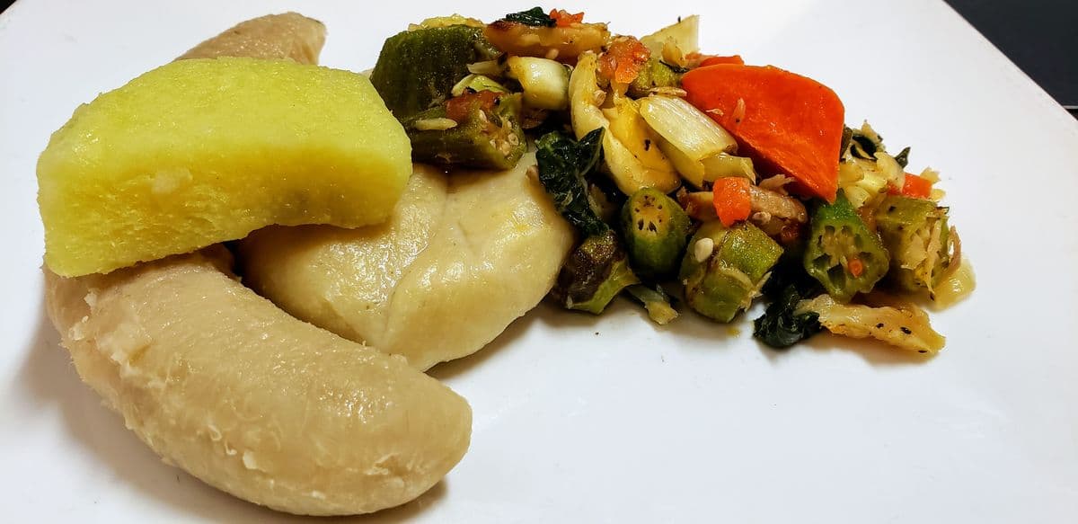 Okra and Salt Fish