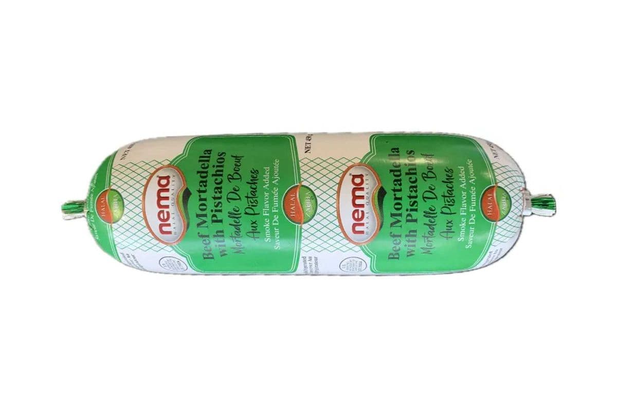 NEMA BEEF MORTADELLA SALAMI WITH PISTACHIOS 450g