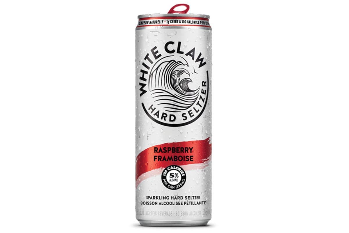 White Claw Raspberry Hard Seltzer (355 ml)