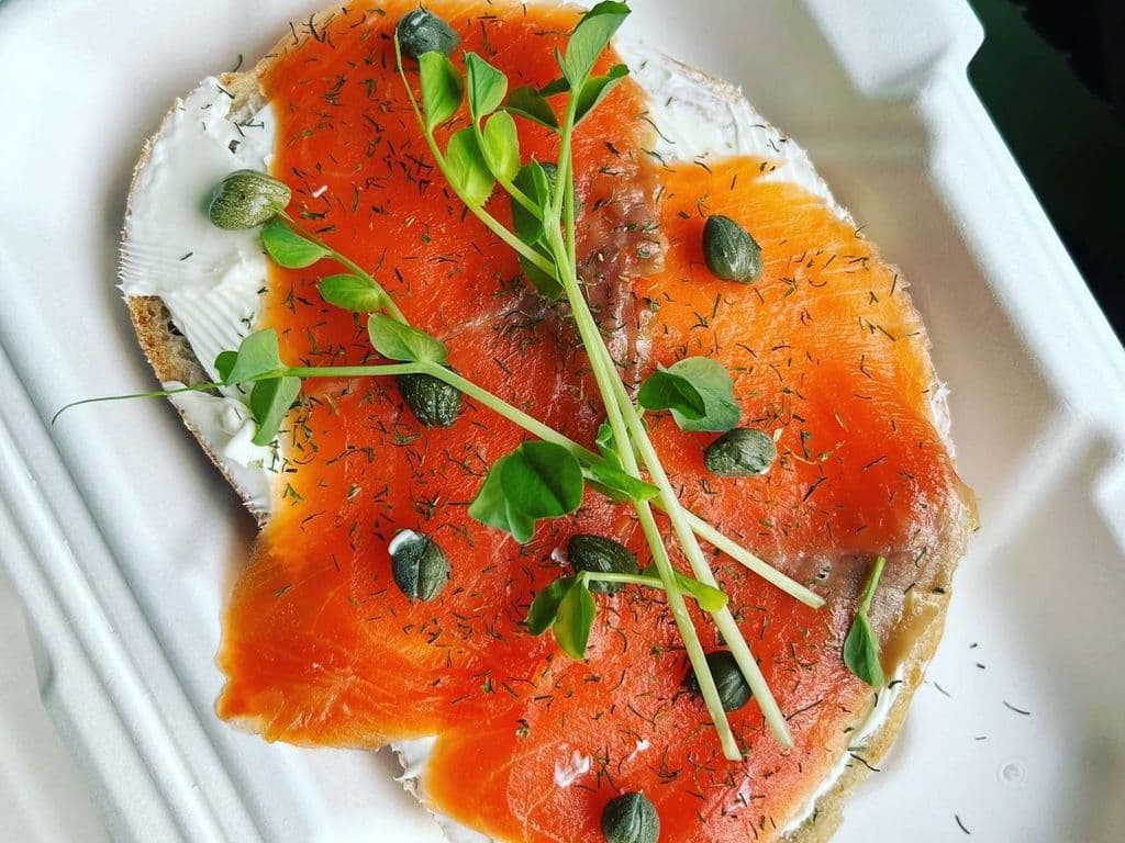 Smoked Salmon Toastie