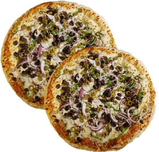 Two 10" Small Vegetarian Pizzas / Deux pizzas petite de 10" végétariennes