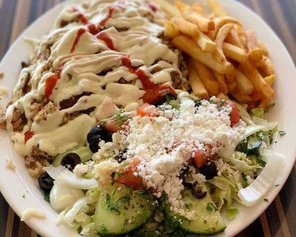 Chicken Souvlaki Platter