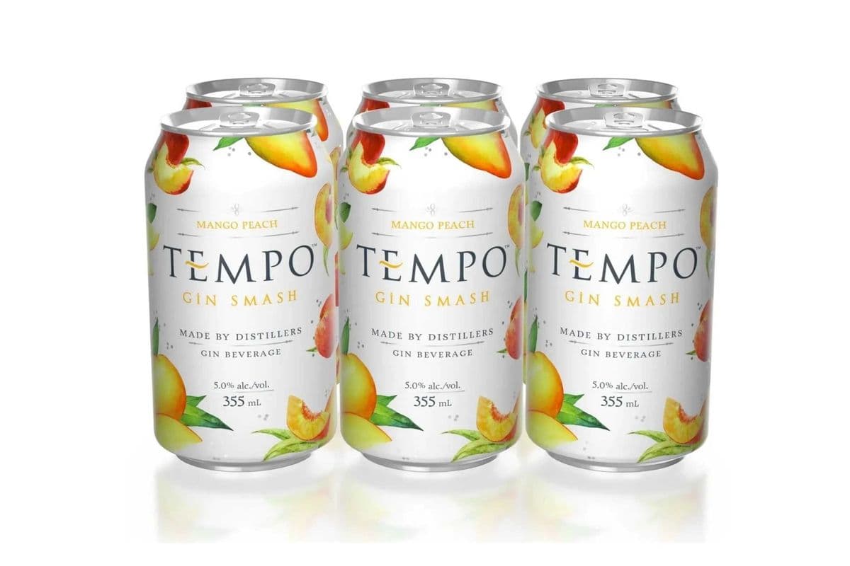 Tempo Gin Smash Mango Peach (6 x 355 ml Cans)