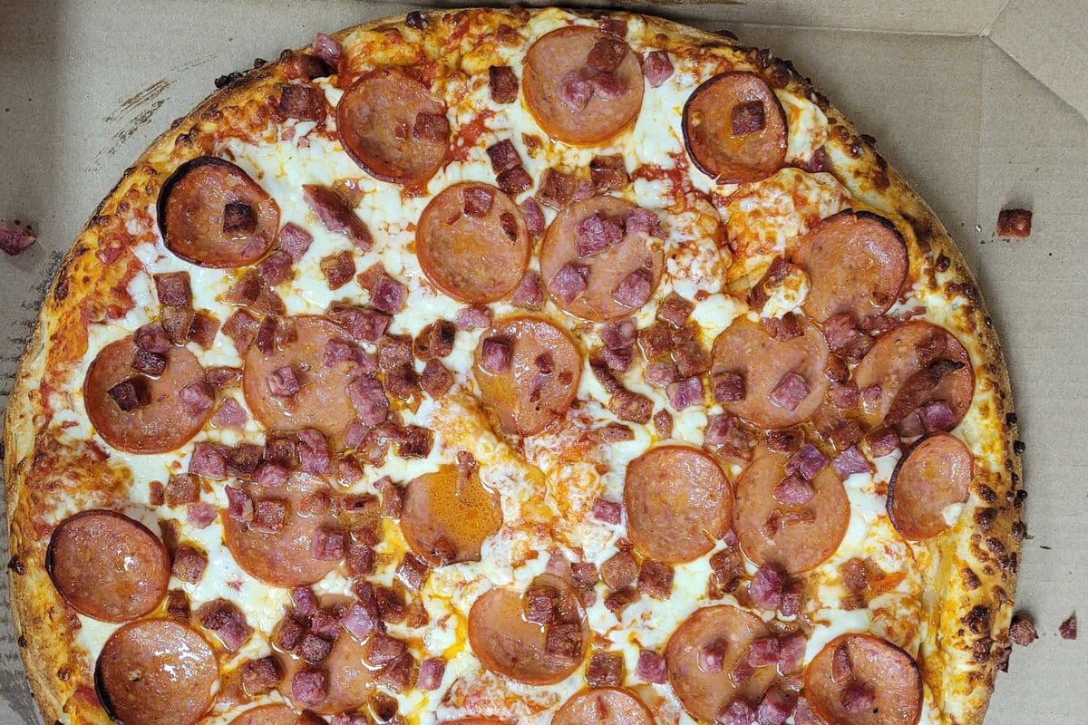 Triple Meat Pizza