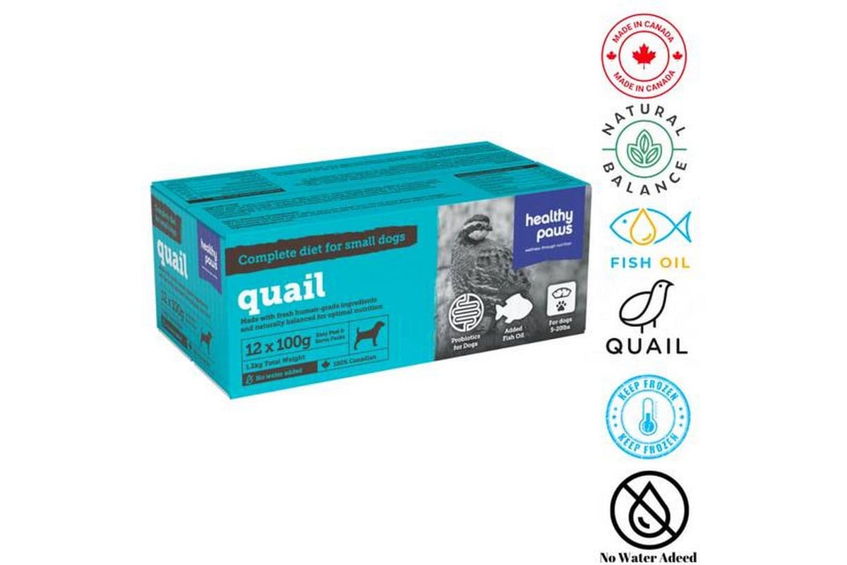 Healthy Paws - Small Canine Complete Dinner Quail (100 g)