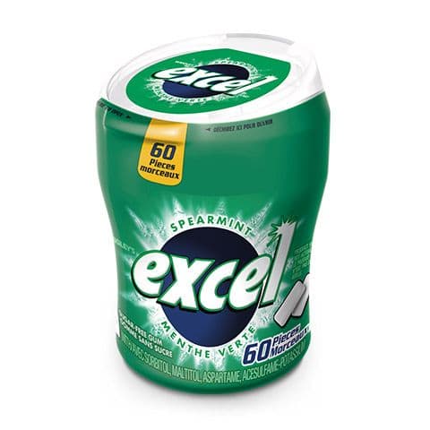 Excel Spearmint Bottle 60pc