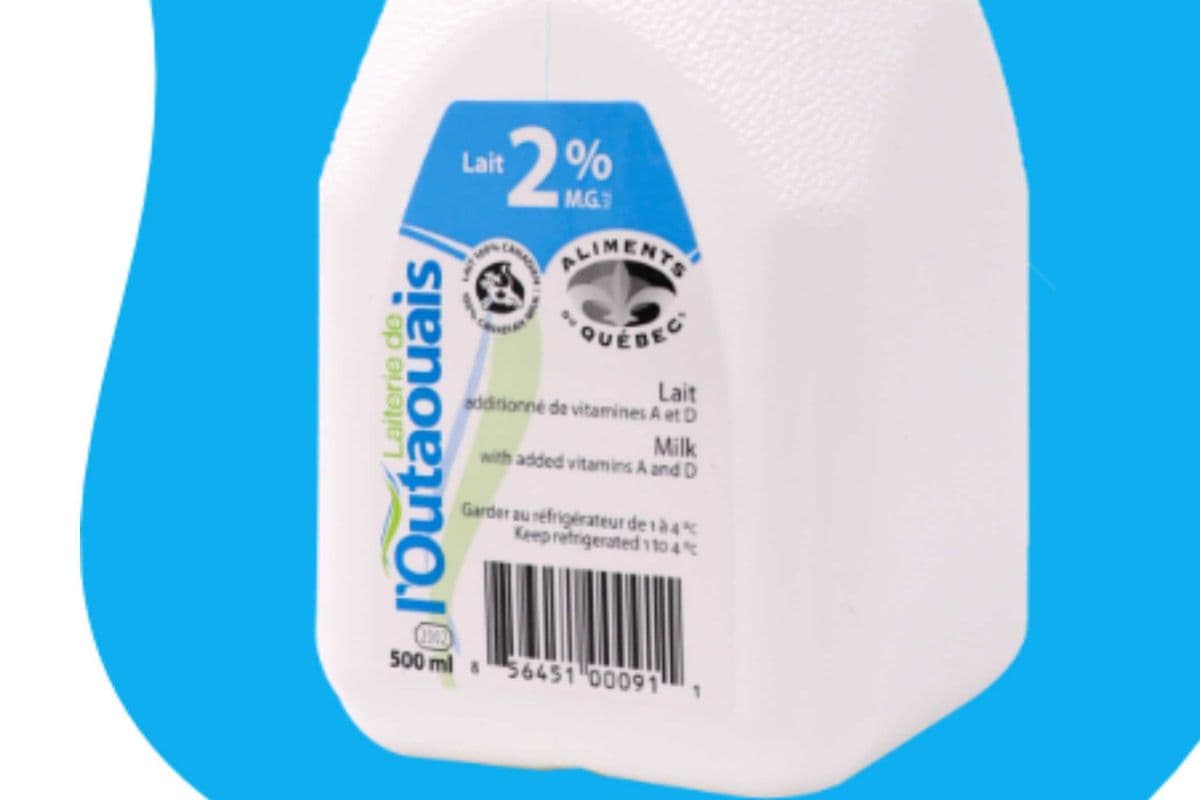 2% Milk from Laiterie de l’Outaouais (500mL)