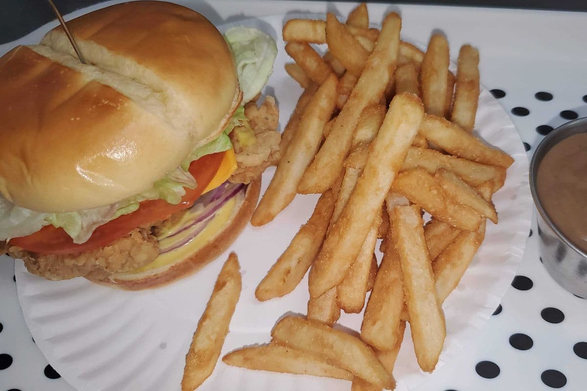John's chicken sandwich combo