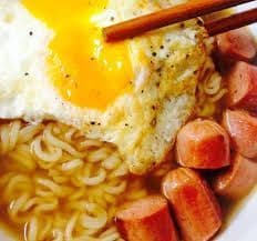 Chicken Steak Egg Noodle 雞扒,太陽蛋麵