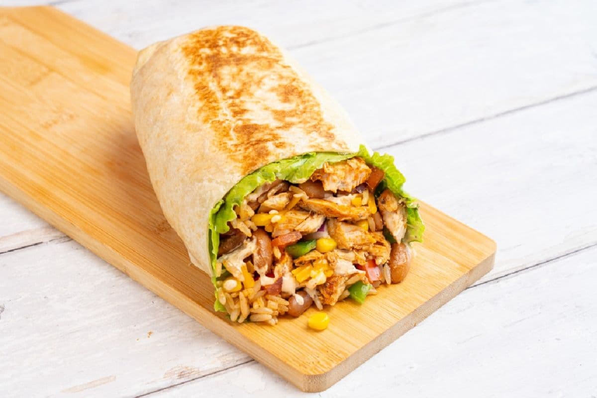 Burrito au poulet doux sans gluten / Gluten-Friendly Mild Chicken Burrito