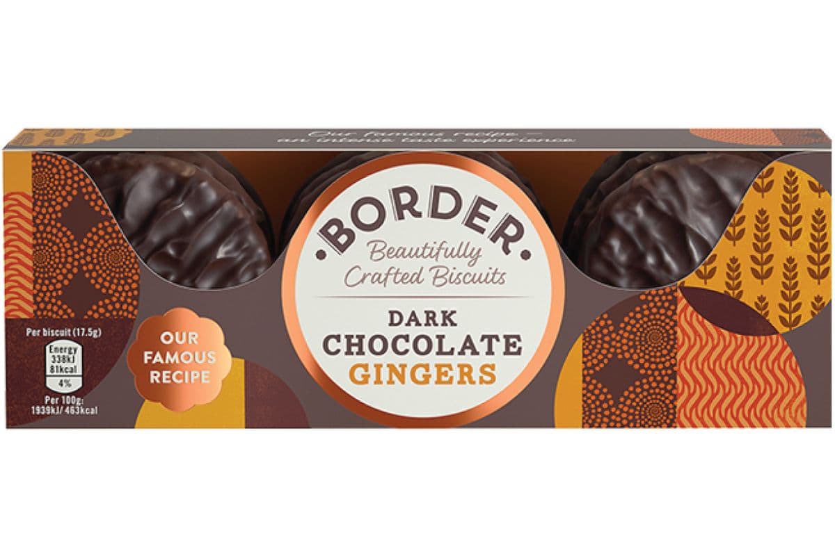 Borders Dark Chocolate Gingers 150g