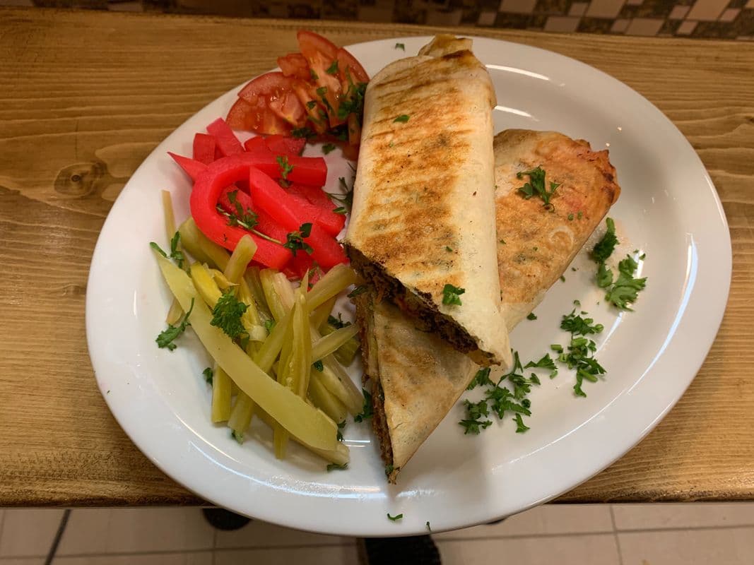 4. Chicken and Beef Mixed Shawarma Wrap