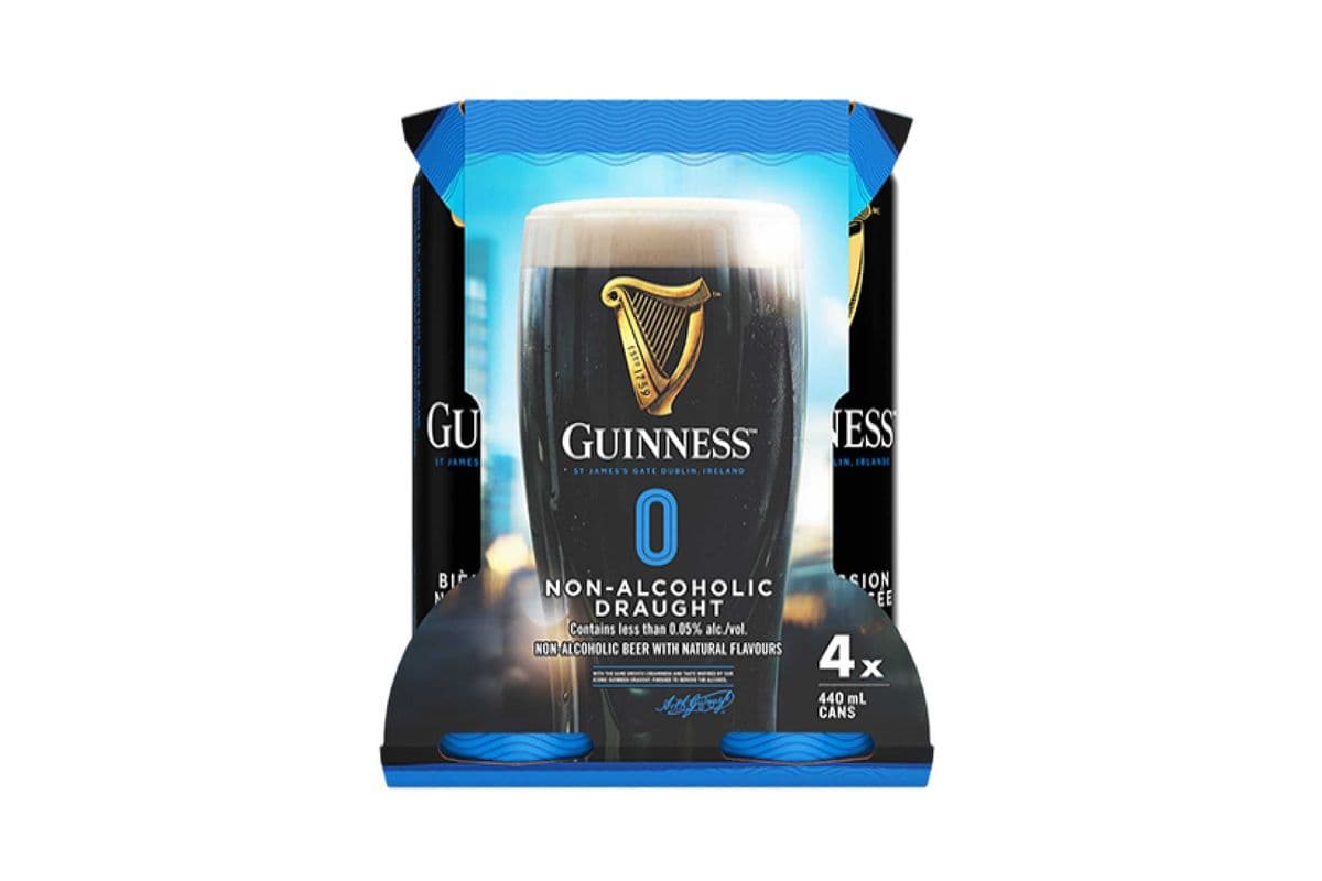 GUINNESS ZERO 4 CANS(440 ML) (4 x 440 ML)