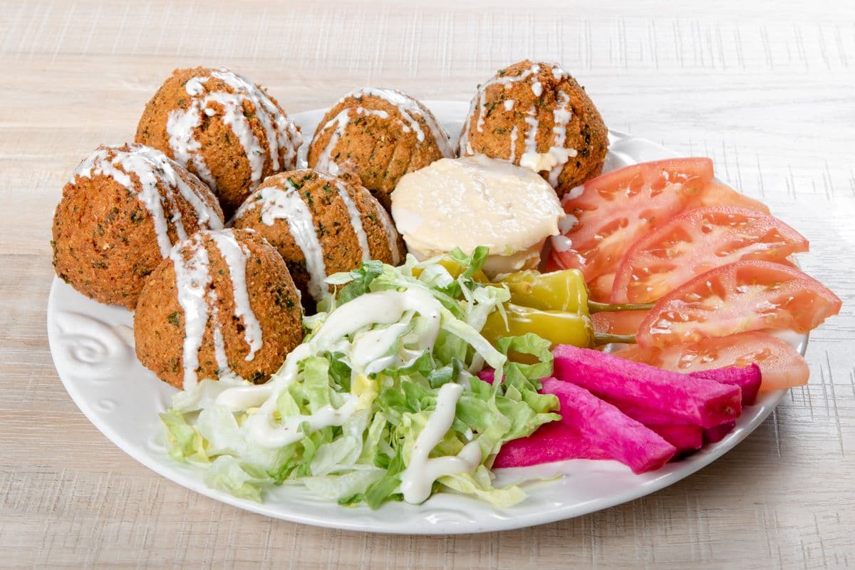 Plat de falafels