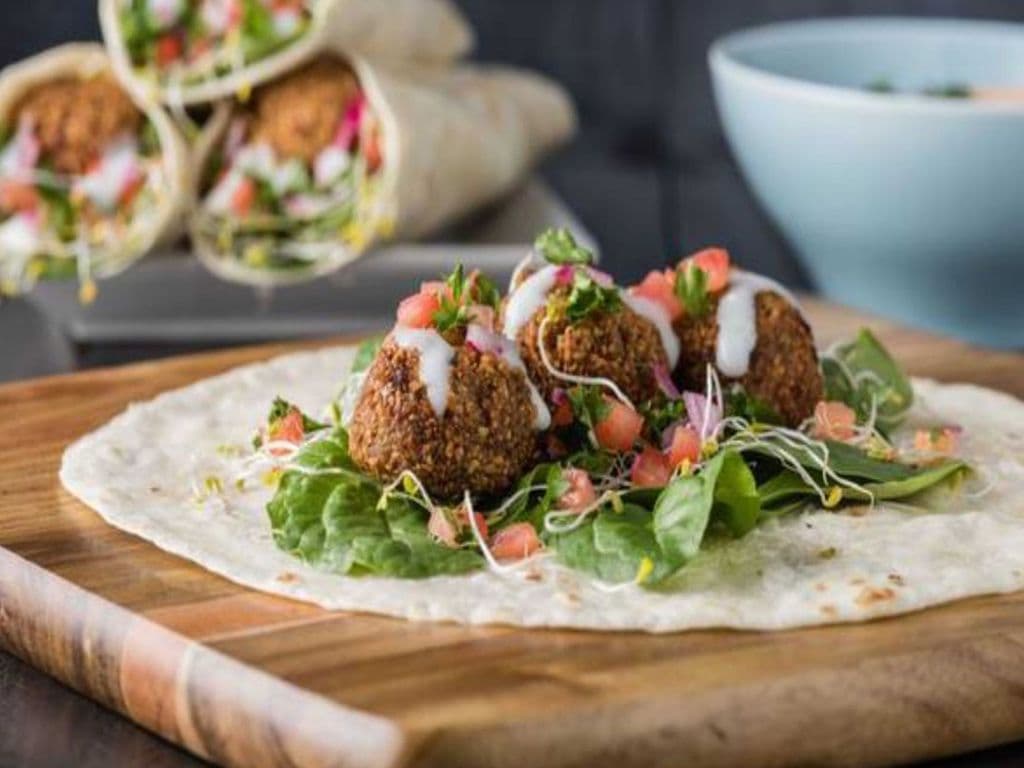 Classic Falafel Saj Wrap