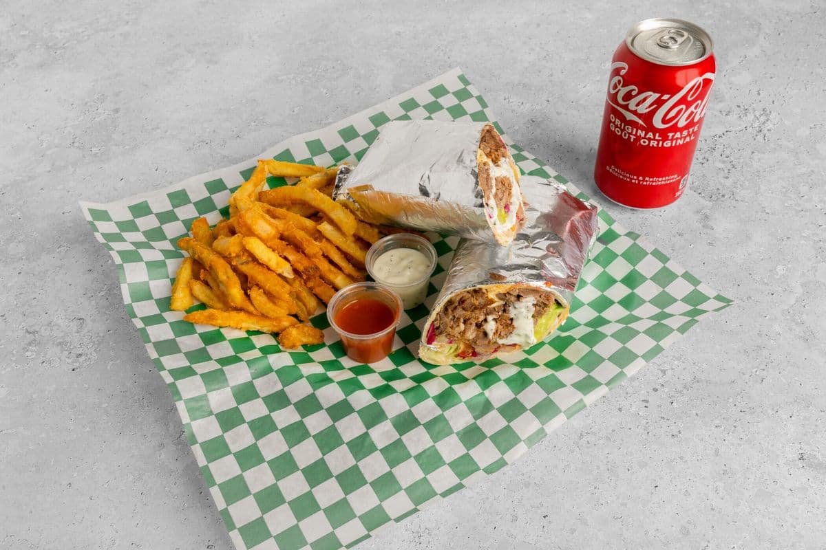 Beef Shawarma Sandwich Combo