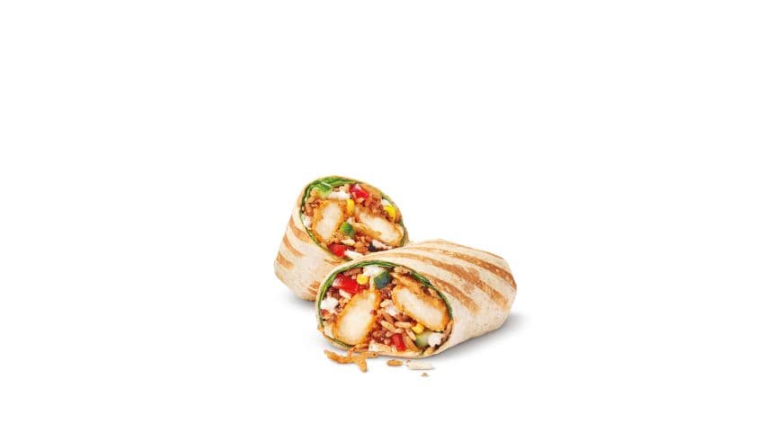 Crispy Cilantro Lime Loaded Wrap w/ Cheese