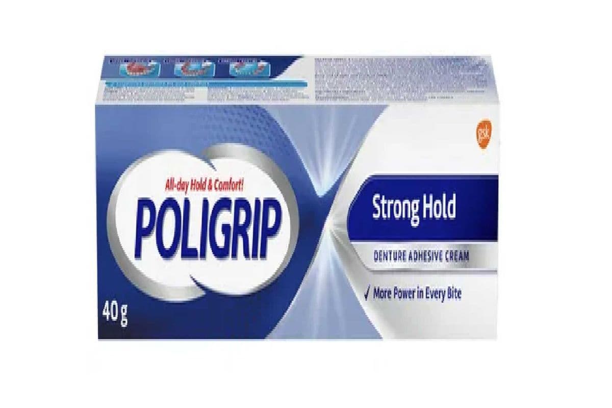 POLIGRIP STRONG HOLD DENTURE ADHESIVE CREAM 40 GM PACK (40 GM)