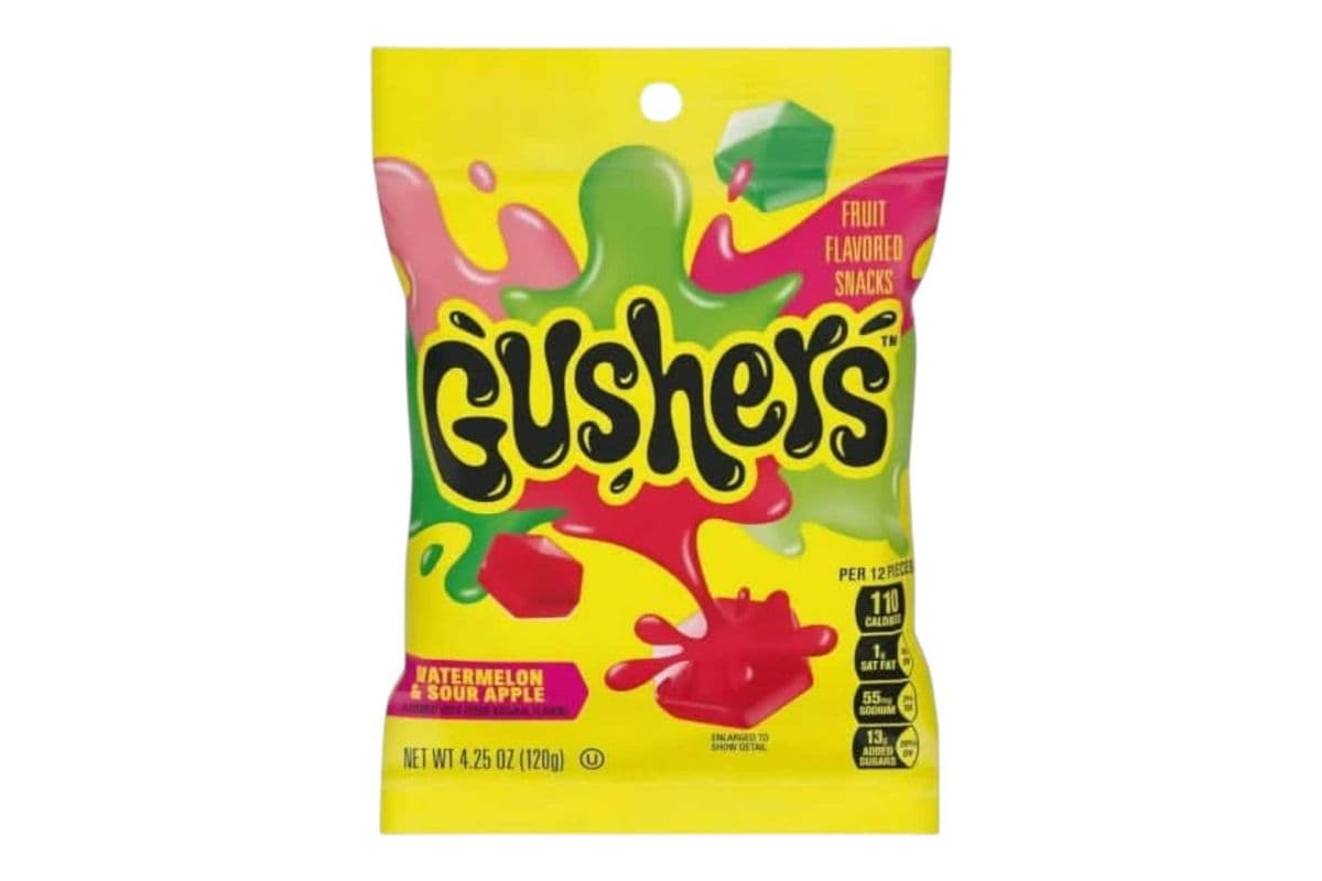 Gushers Watermelon & Sour Apple (120g) (110 Cal)