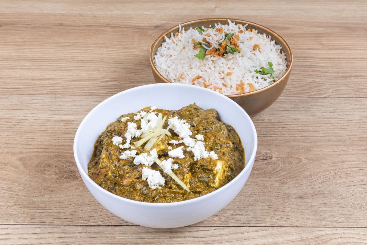 Saag Paneer w/ Rice