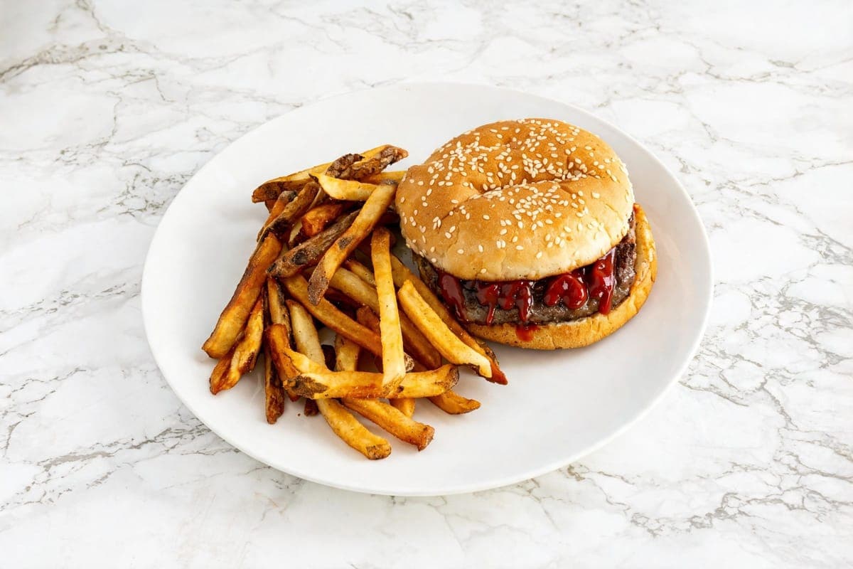 Burger and Fries