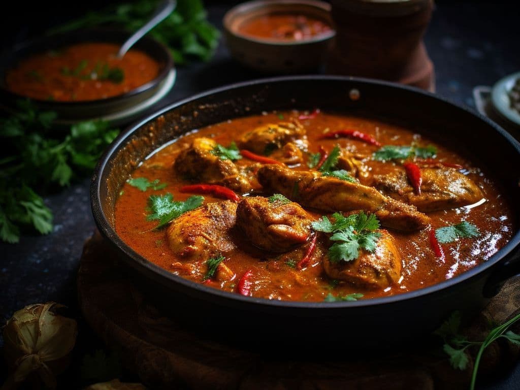 Chettinadu Chicken Curry / Curry De Poulet Chettinadu
