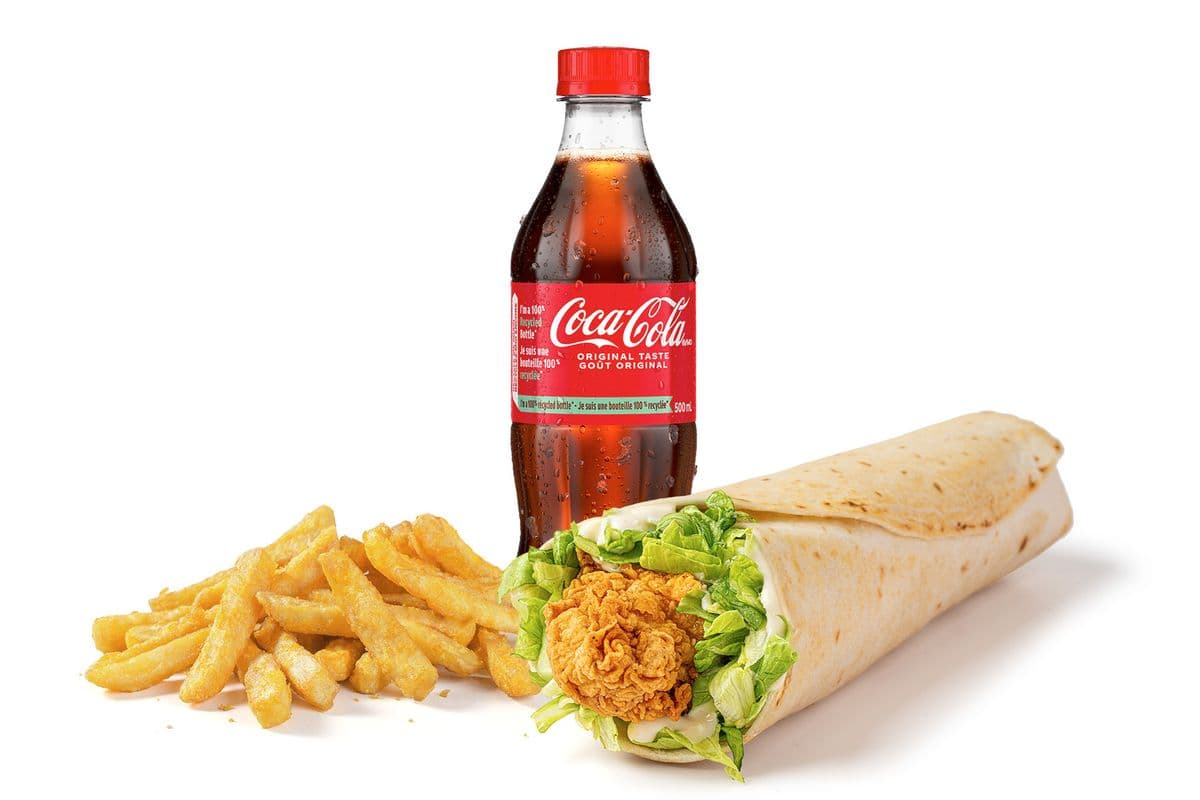 1-Piece Tender Wrap, 1 Regular Side & 1 Regular Drink