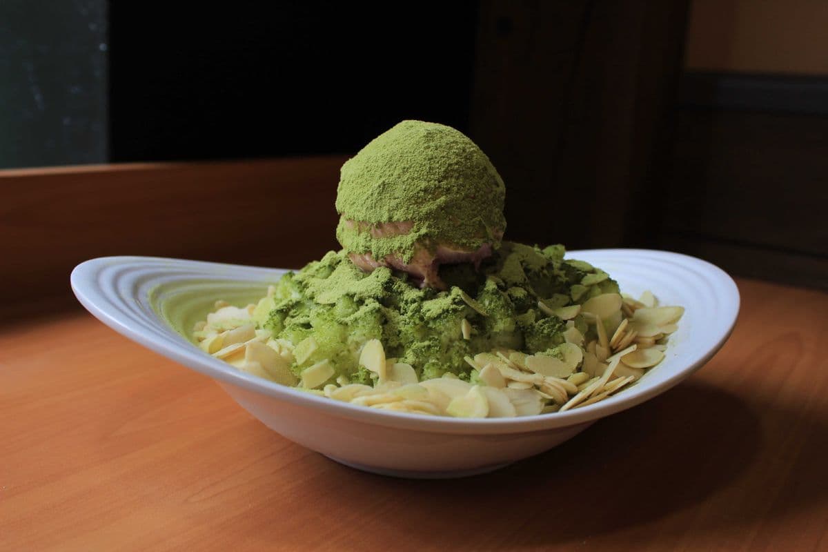 Matcha Almond Bingsu