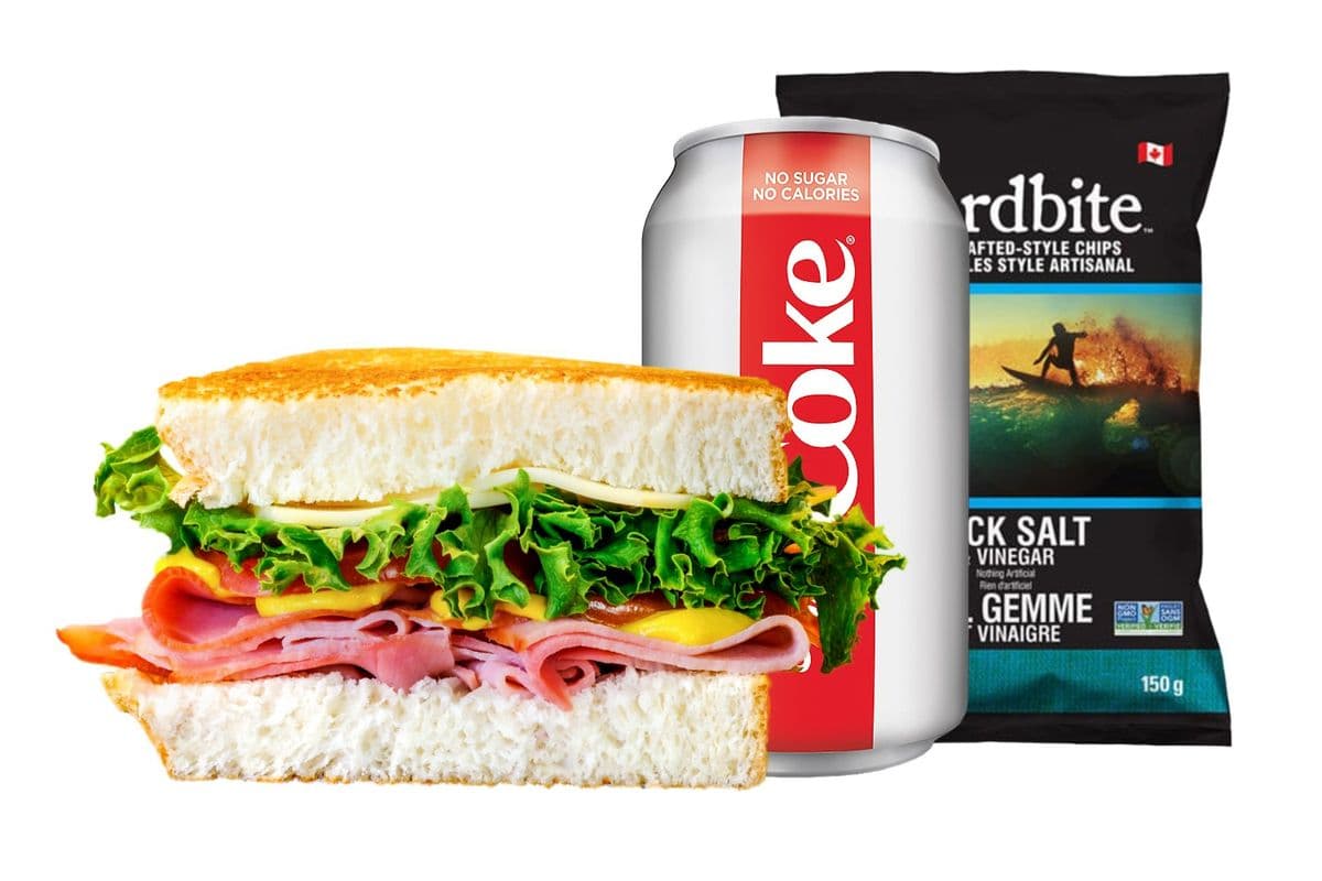 Ham 'N Swiss Sandwich Combo (Large Size)