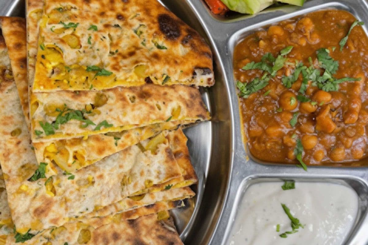 Amritsari Kulcha with Chana