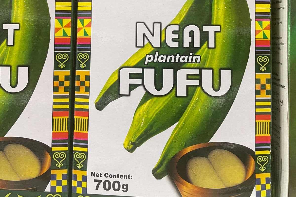 Neat Plantain Fufu