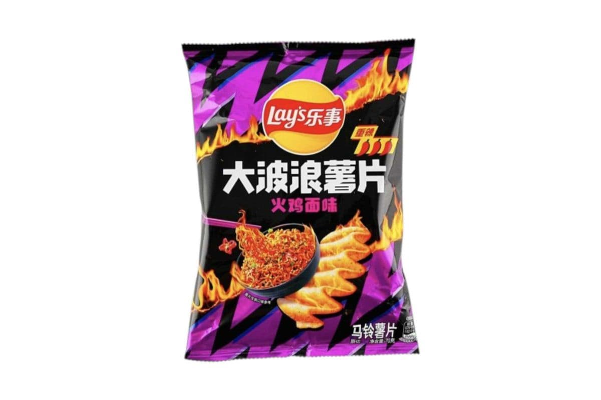 Lay's Big Wave Turkey Noodles Flavour (China) (70g) (378 Cal)