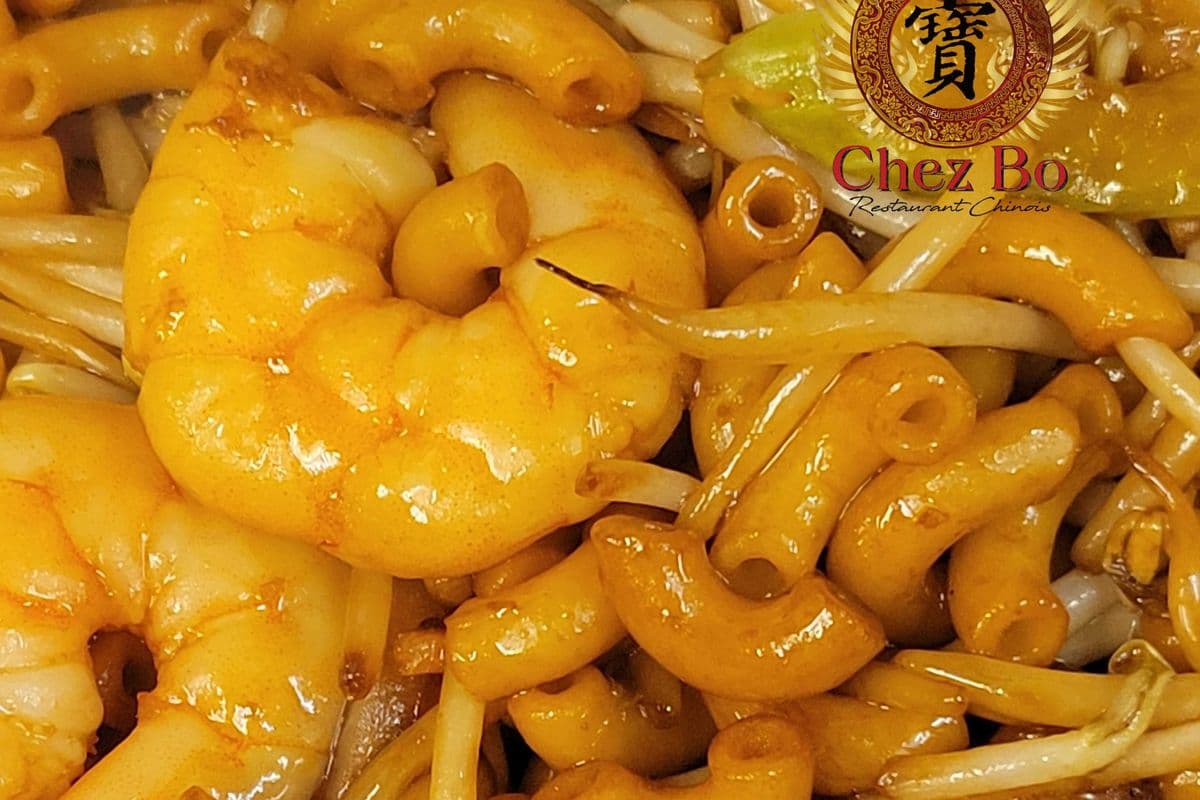 Macaroni aux Crevettes/Shrimp Macaroni