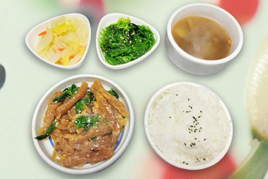 Vegetarian Shacha Konjac Meal / 素沙茶蹄筋飯