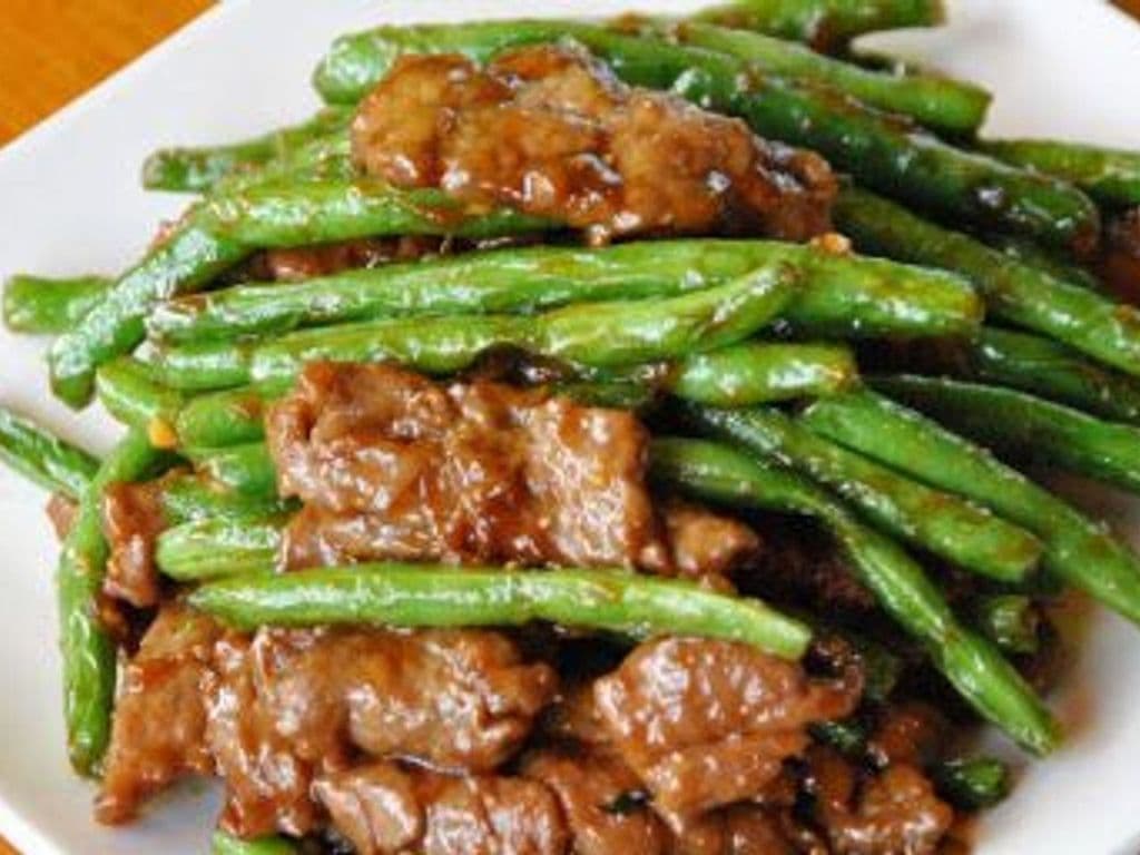 66.Stir Fried Beef with Beans牛肉豆仔