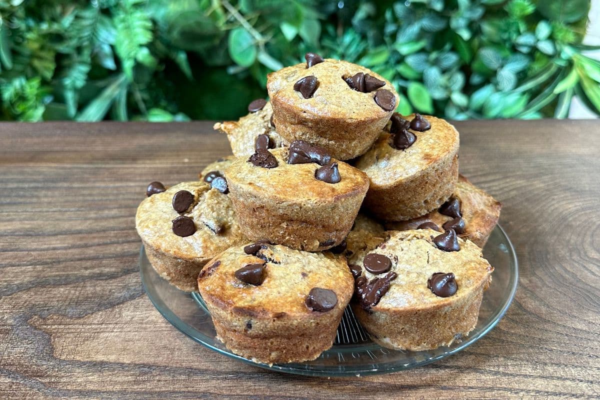 Banana Peanut Butter Chocolate Chip Muffin