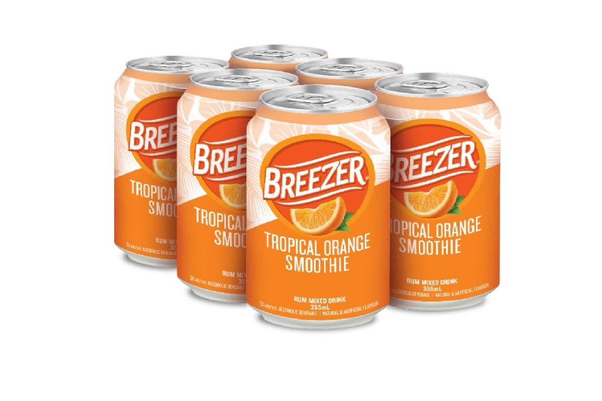 Bacardi Breezer Orange Smoothie (6 x 355 ml Cans)