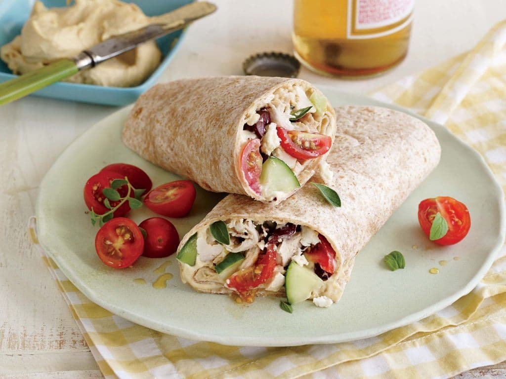 Chicken Greek Wrap