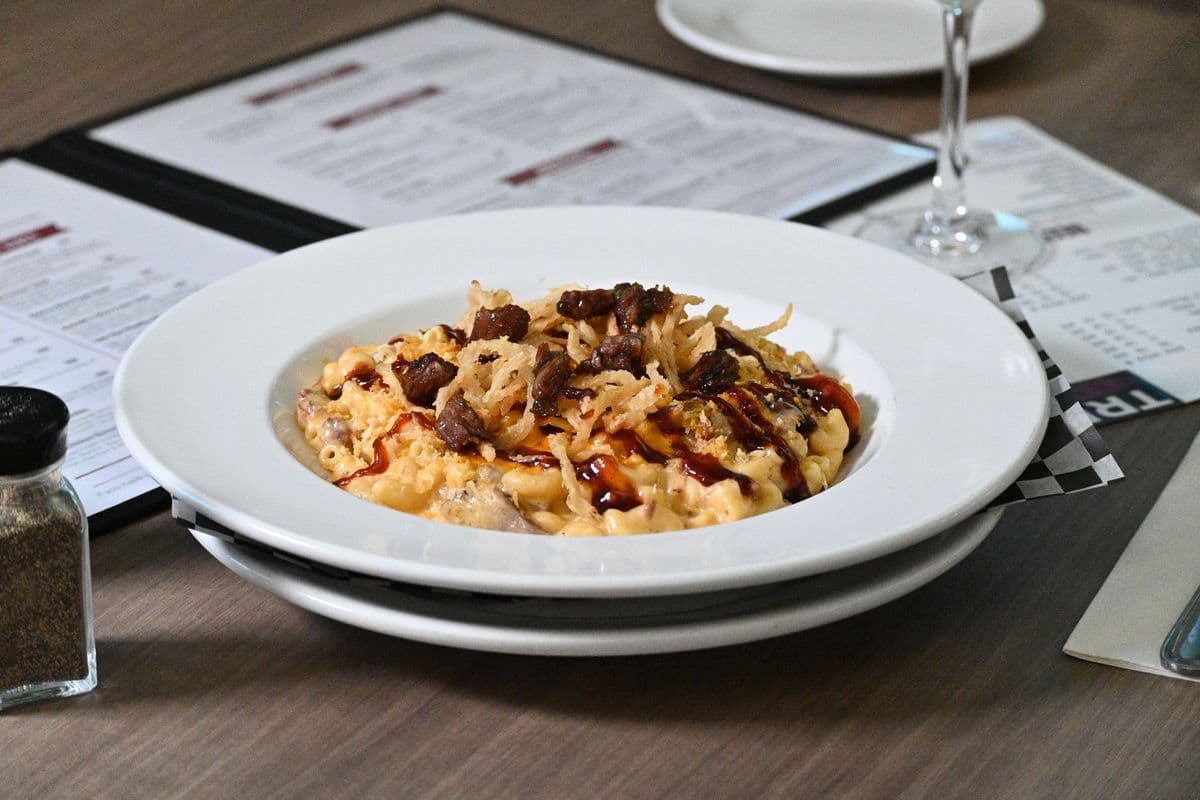 Candied Brisket Mac & Cheese