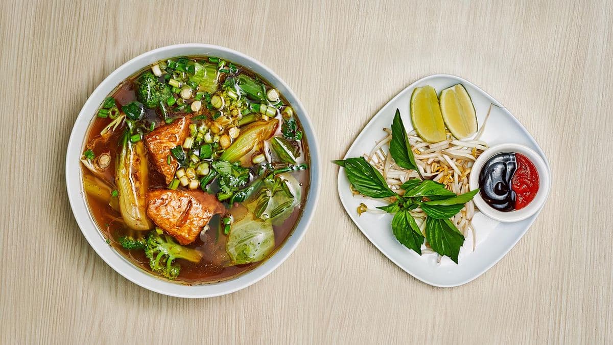 16V. Tofu, Vegetables & Vegetable Broth Noodle Soup