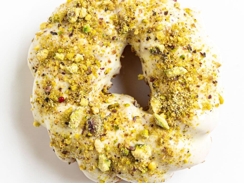 Pistachio churro donut