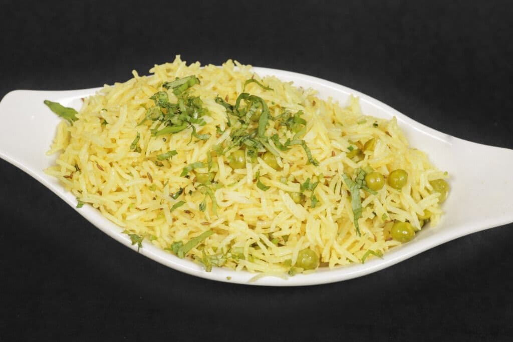 Pulao rice (avec pois / with Peas)