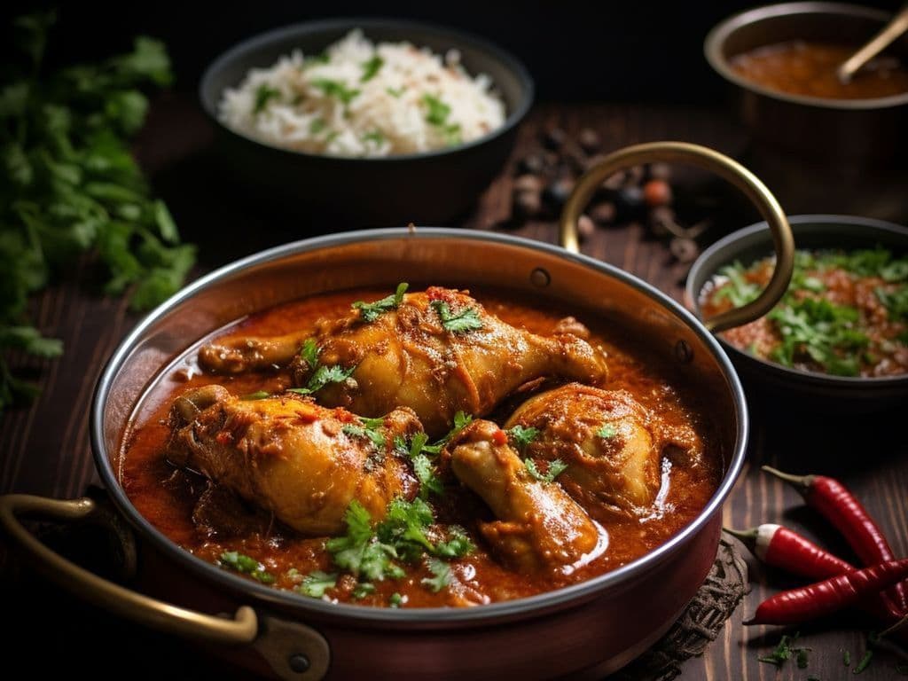 Ulavacharu(Horse Gram) Chicken Curry / Gramme De Cheval