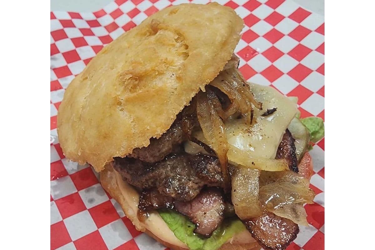 BUY1 GET1 Fried Bread Smashed Beef Burger