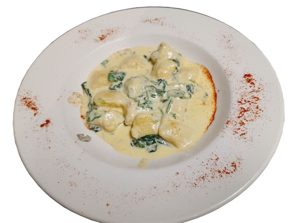 Cheese and Spinach Gnocchi