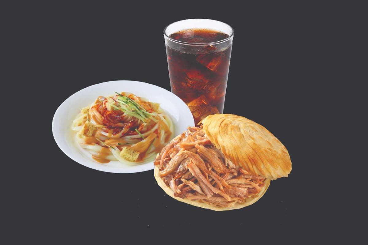 The Signature Pork & Cold Noodles(Chili oil) & Pop